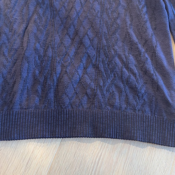 Lululemon Rest Less Pullover Navy Blue Textured Baselayer thumbholes long sleeve - Picture 4 of 7